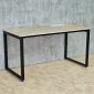 Bàn ZDesk tích hợp hộp điện âm bàn 140x70cm gỗ cao su chân sắt hệ Rectang ZD047