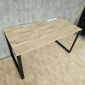Bàn ZDesk tích hợp hộp điện âm bàn 140x70cm gỗ cao su chân sắt hệ Rectang ZD047