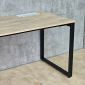 Bàn ZDesk tích hợp hộp điện âm bàn 140x70cm gỗ cao su chân sắt hệ Rectang ZD047