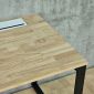 Bàn ZDesk tích hợp hộp điện âm bàn 140x70cm gỗ cao su chân sắt hệ Rectang ZD047