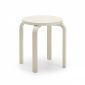 Ghế đôn tròn gỗ cao su chân uốn plywood GCF183