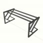 Bàn làm việc ZDesk tích hợp hộp điện 180x80x75cm gỗ cao su hệ KConcept HBKC065