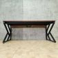 Bàn làm việc ZDesk tích hợp hộp điện 180x80x75cm gỗ cao su hệ KConcept HBKC065
