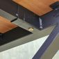 Bàn làm việc ZDesk tích hợp hộp điện 180x80x75cm gỗ cao su hệ KConcept HBKC065