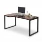 Bàn làm việc góc L 120x90x75cm gỗ cao su hệ Rectang HBRT156