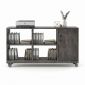 Kệ sách di động 120x30x60cm gỗ cao su KS68340