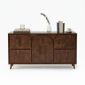 Tủ gỗ phòng khách 135x45x89cm gỗ cao su KTT68124