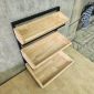 Kệ trang trí 3 tầng 50x35x66cm gỗ cao su khung sắt KTT68125