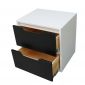 TDG68024 - Tủ đầu giường 2 ngăn kéo màu trắng