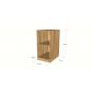 MTBD001- Module tủ bếp dưới hệ hở 2 tầng (40x60x820cm)