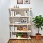 Kệ sách gỗ Thông khung sắt LAM-SHELF KTB68041