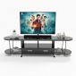 Kệ Tivi 2 tầng có hộc kéo mặt đá đen 180x40x45cm KTV68062