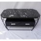 Bàn sofa mặt đá đen có hộc tủ khung sắt sơn tĩnh điện TT68107