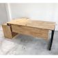 Bàn giám đốc 160x140 VConcept chân sắt lắp ráp