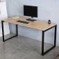 Bàn làm việc gỗ cao su chân sắt lắp ráp hệ Rectang HBRT037