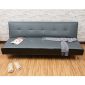 Sofa giường 168x86x35cm nệm bọc simili màu xám BNS2017D
