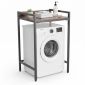 Kệ máy giặt đơn giản gỗ cao su khung sắt lắp ráp 72x60x112cm KMG68015 Kệ máy giặt đơn giản gỗ cao su khung sắt lắp ráp 72x60x112cm KMG68015