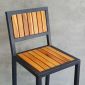 Ghế bar gỗ tràm khung sắt sơn tĩnh điện GBAK003