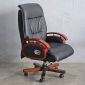 Ghế giám đốc bọc da ngả lưng tựa tay gỗ MFZ863