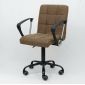 Ghế chân xoay có tay nệm màu xám GAKJB-1064X