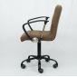 Ghế chân xoay có tay nệm màu xám GAKJB-1064X