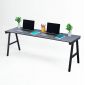 Bàn làm việc 200x60cm gỗ cao su chân sắt hệ Aconcept HBAC027