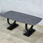 Bàn Sofa mặt Đá Đen chân sắt TT68131