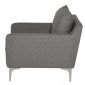 Sofa đơn nệm bọc vải chân inox ArmChair 11 GSD68040
