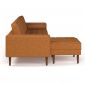 Sofa góc chữ L 220x160cm nệm bọc simili sang trọng SFL68020
