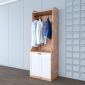 Tủ quần áo đơn giản gỗ cao su tự nhiên TQA68031