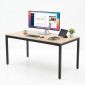 Bàn làm việc 160x80cm gỗ Plywood màu bê tông chân sắt Uconcept HBUC044