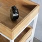 Kệ bếp di động Kitchenshelf 3 tầng 40x60x80cm gỗ cao su KB68001