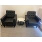 Sofa đơn nệm bọc simili màu đen ArmChair 06 GSD68035