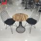 Bộ bàn cafe tròn và 2 ghế sắt Harry CBCF157