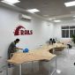 Module bàn cụm 8 kết hợp kệ gỗ cao su chân sắt lắp ráp HBLG038