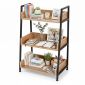 Kệ CASAN 3 tầng gỗ Plywood kết hợp khung sắt KS68171