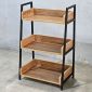 Kệ CASAN 3 tầng gỗ Plywood kết hợp khung sắt KS68171