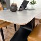 Bộ Bàn Ăn Gỗ Plywood và 4 Ghế Nệm Lưng Cao CBBA089