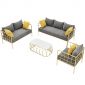 Ghế sofa đơn nệm vải khung sắt GSD68063