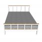 Giường ngủ gỗ cao su khung sắt GN68046