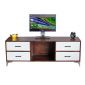 Tủ TV phòng khách 140x40x50cm gỗ cao su KTV68099