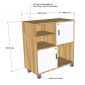 Tủ cá nhân di động gỗ tự nhiên TCN68030
