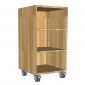 Tủ cá nhân di động 3 ngăn gỗ tự nhiên TCN68026