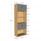 Tủ hồ sơ 5 tầng gỗ tự nhiên THS68058