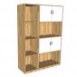 Tủ hồ sơ 4 tầng 120x40x170cm gỗ cao su THS68051