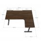 Bàn chơi game GamingDesk gỗ plywood khung sắt lắp ráp GD68059