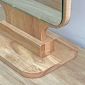 Gương trang điểm vuông để bàn khung gỗ tự nhiên GNG004
