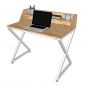 Bàn học chữ X liền kệ 100x60cm gỗ cao su FD68078