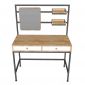 Bàn trang trang điểm có khay để đồ gỗ khung sắt TK049