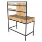 Bàn trang trang điểm có khay để đồ gỗ khung sắt TK049